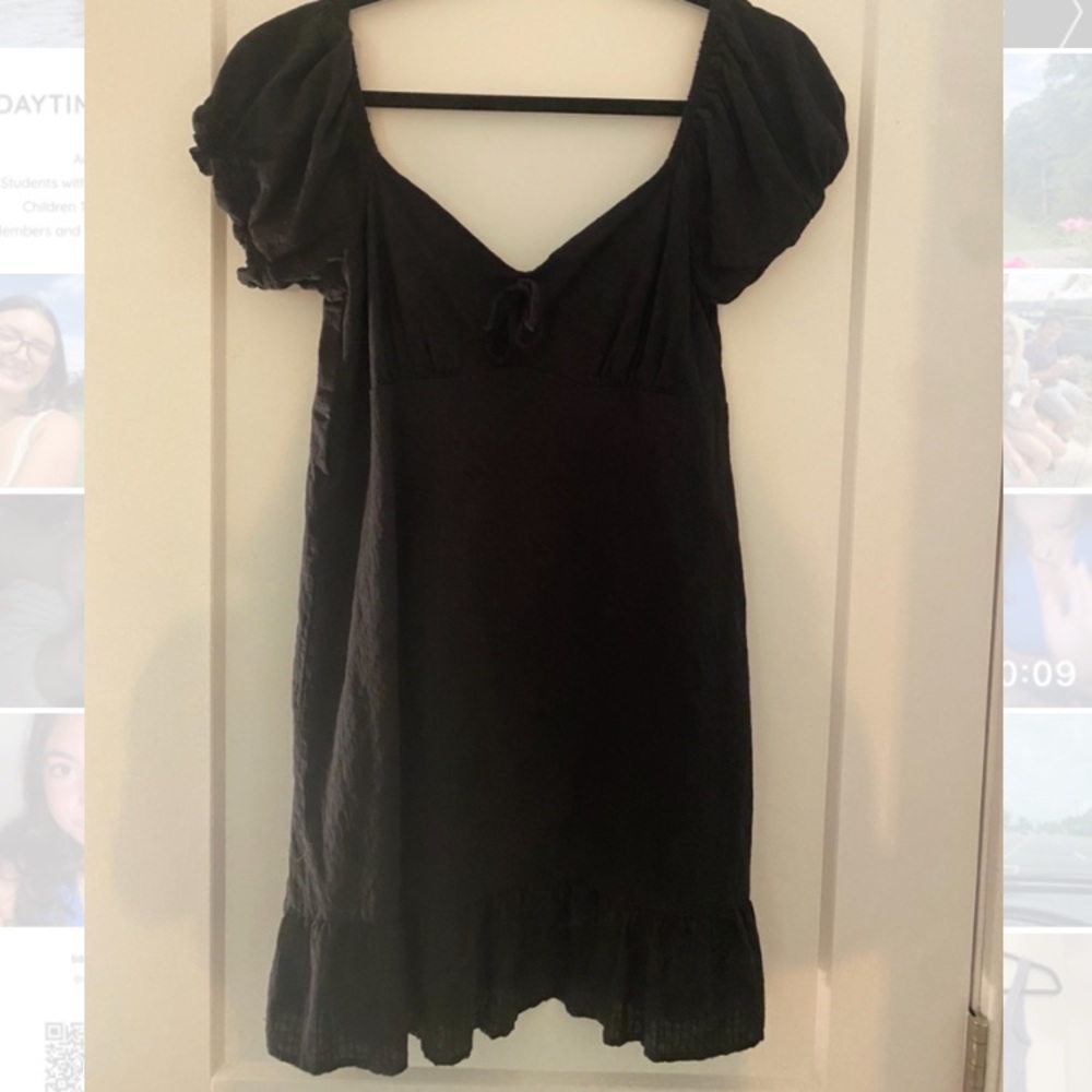 black milkmaid dress